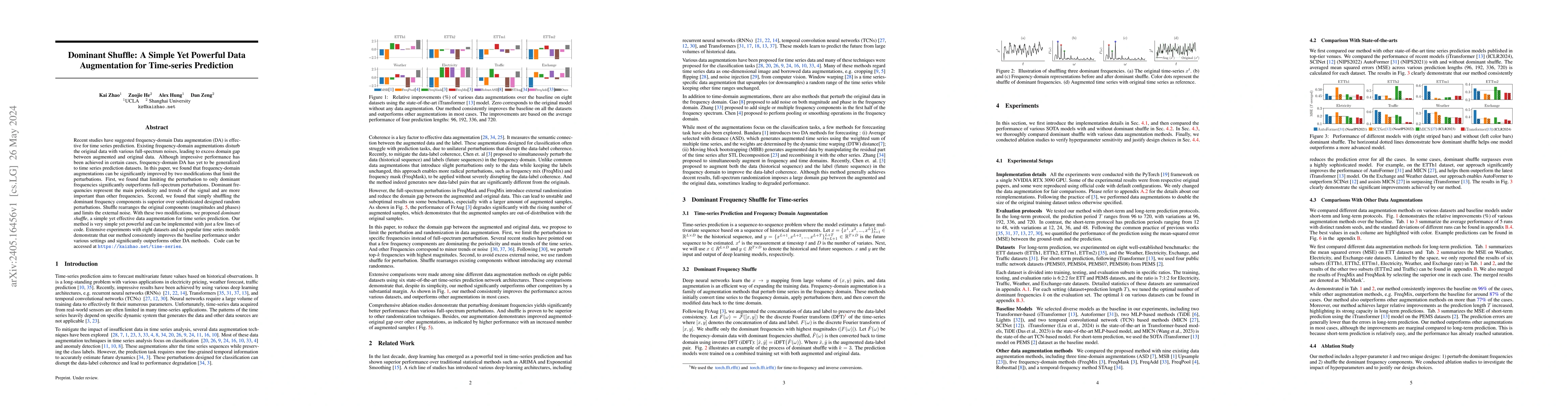 Thumbnail for Dominant Shuffle: A Simple Yet Powerful Data Augmentation for
  Time-series Prediction