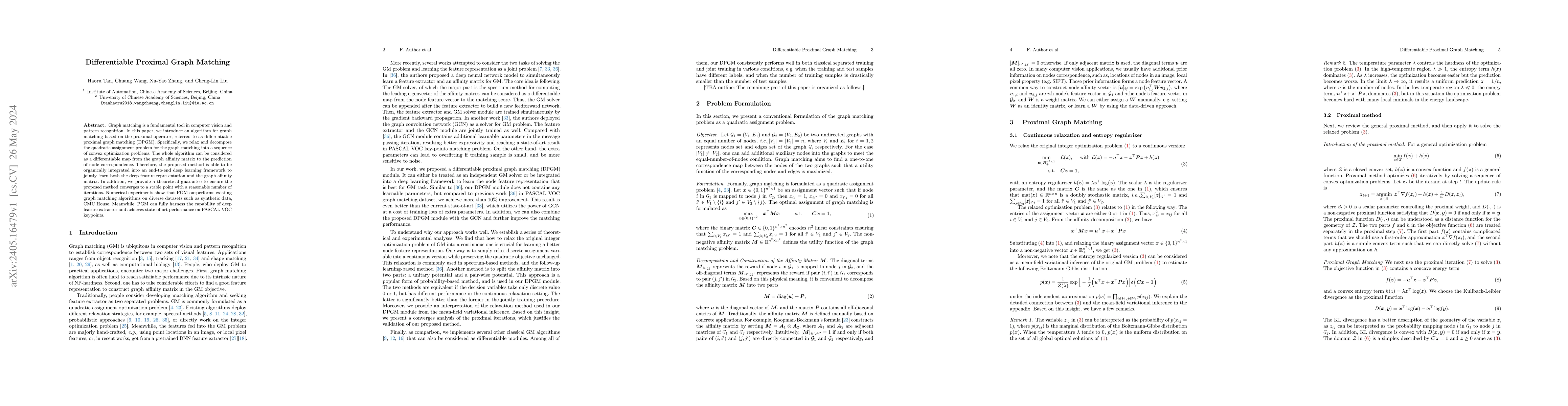 Thumbnail for Differentiable Proximal Graph Matching
