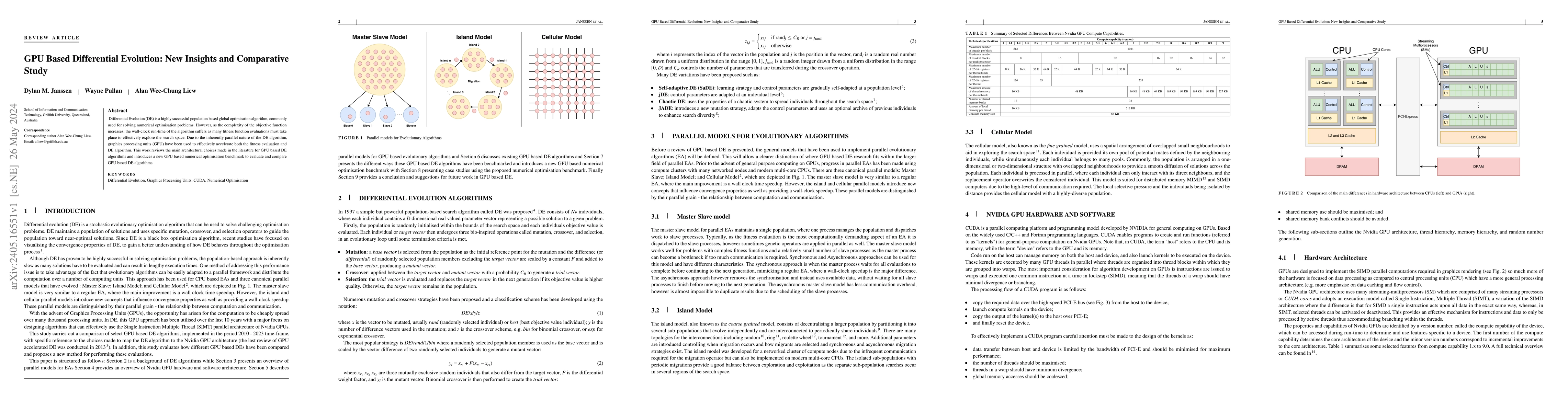 Thumbnail for GPU Based Differential Evolution: New Insights and Comparative Study