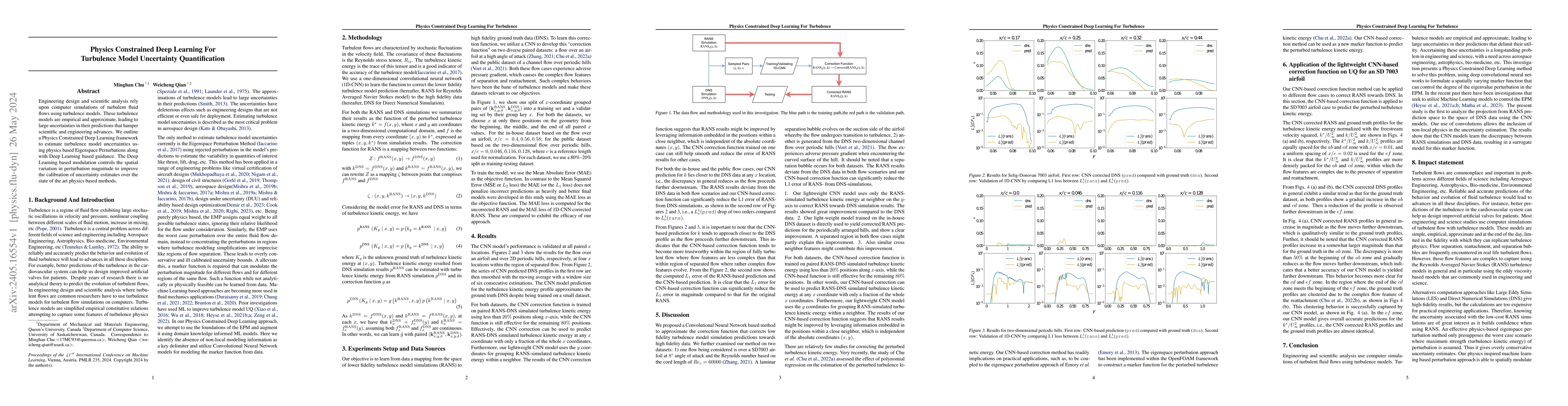 Thumbnail for Physics Constrained Deep Learning For Turbulence Model Uncertainty
  Quantification