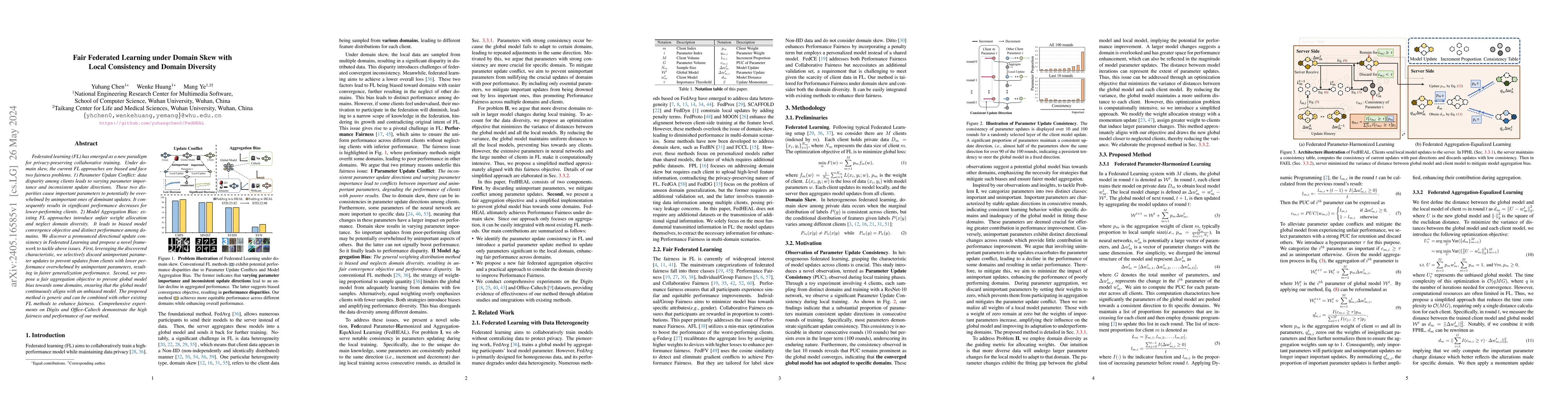 Thumbnail for Fair Federated Learning under Domain Skew with Local Consistency and
  Domain Diversity