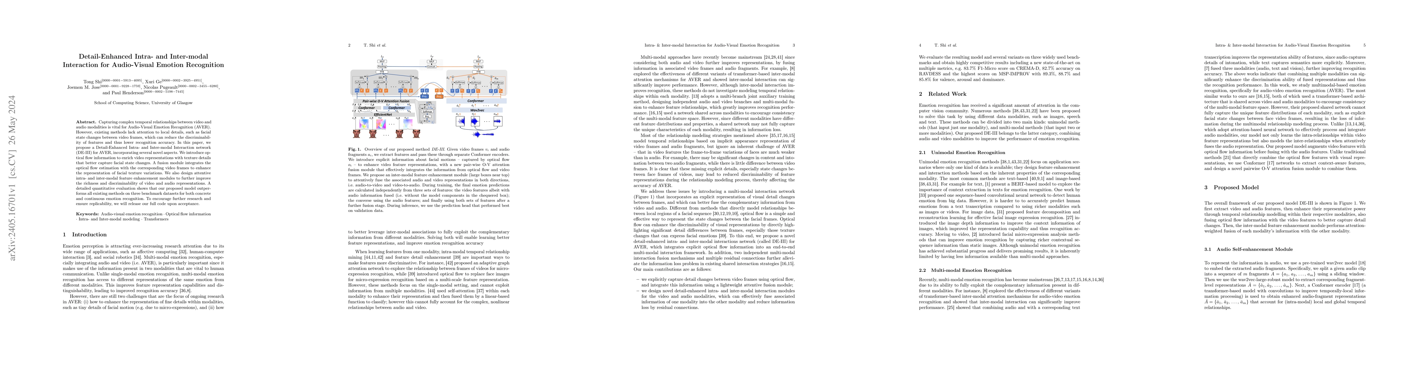 Thumbnail for Detail-Enhanced Intra- and Inter-modal Interaction for Audio-Visual
  Emotion Recognition