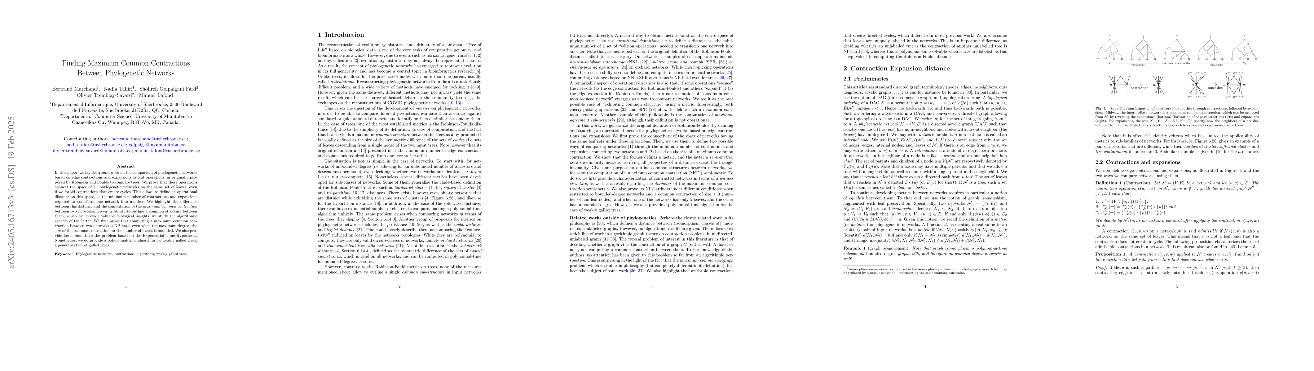 Thumbnail for Finding Maximum Common Contractions Between Phylogenetic Networks