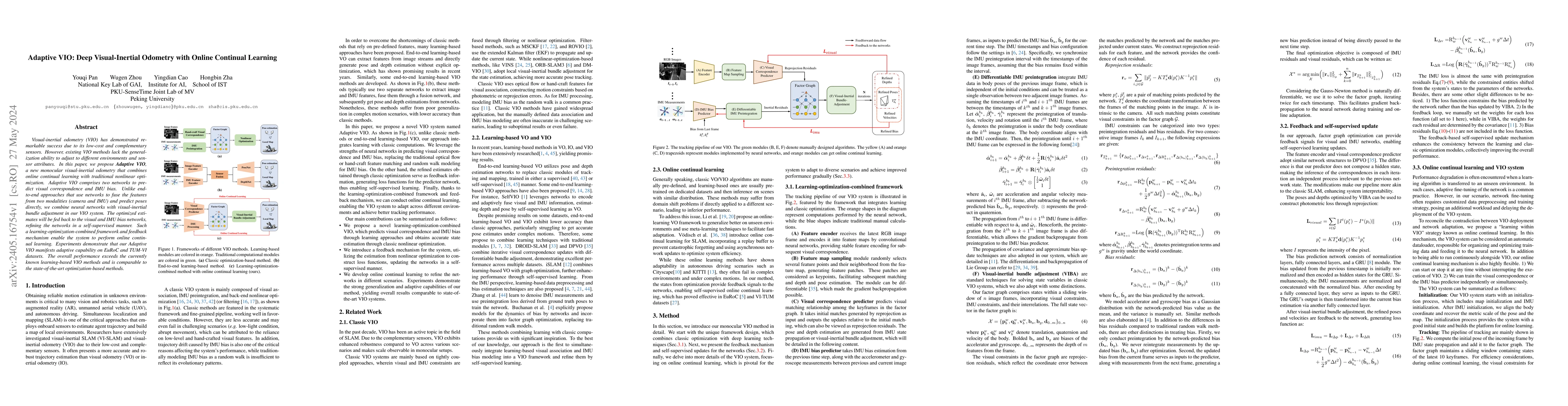 Thumbnail for Adaptive VIO: Deep Visual-Inertial Odometry with Online Continual
  Learning
