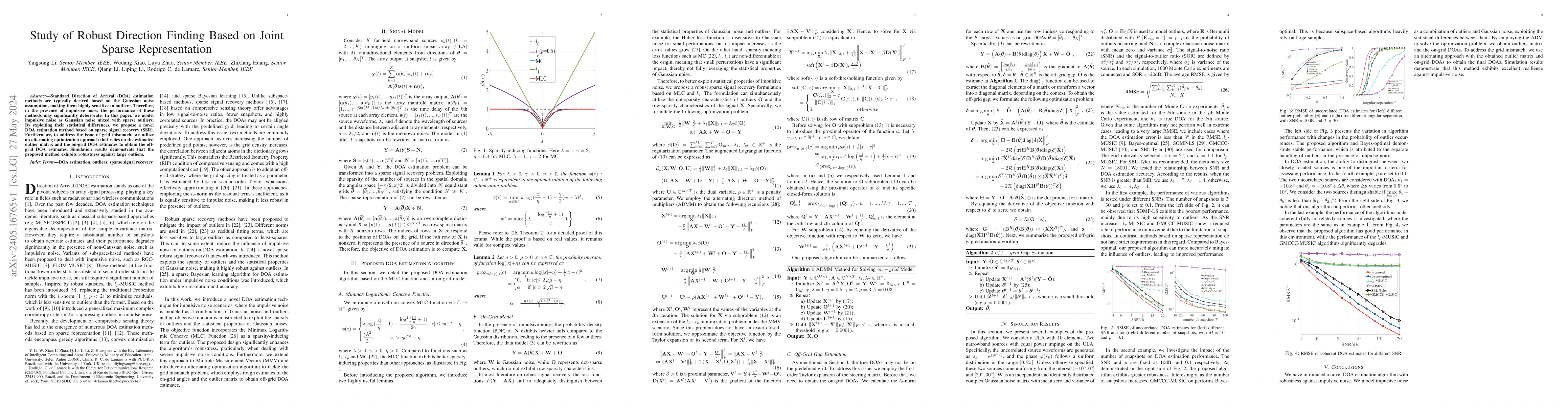 Thumbnail for Study of Robust Direction Finding Based on Joint Sparse Representation