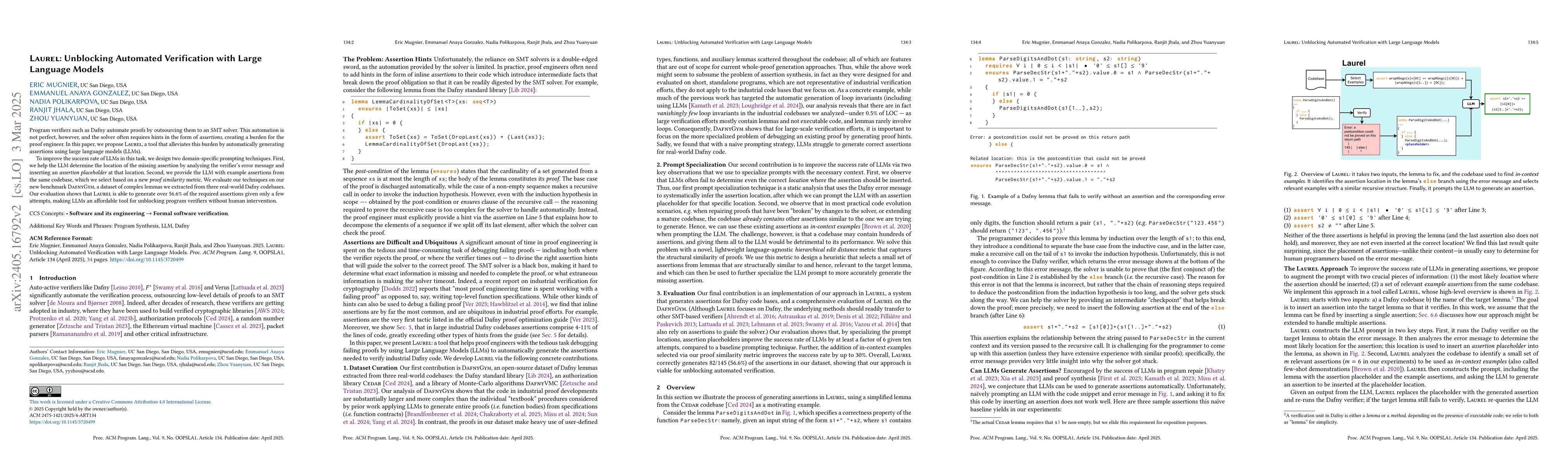 Thumbnail for Laurel: Generating Dafny Assertions Using Large Language Models