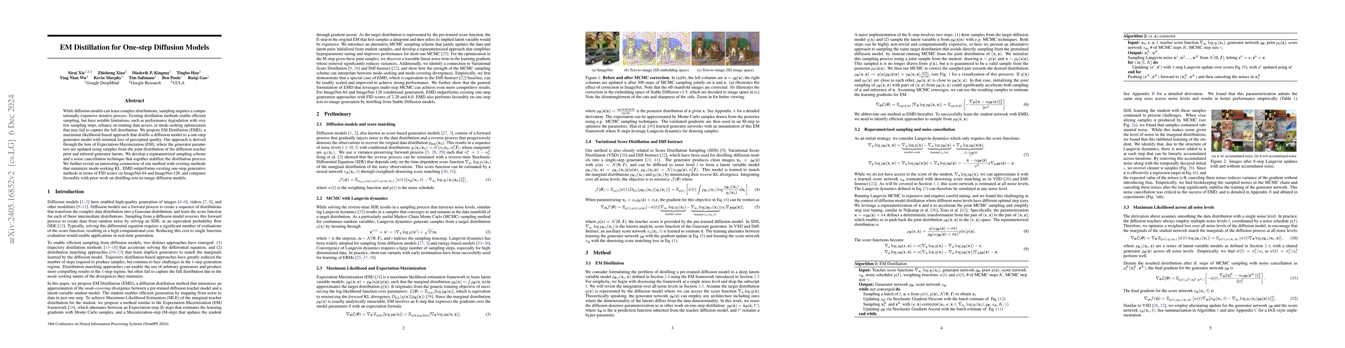 Thumbnail for EM Distillation for One-step Diffusion Models