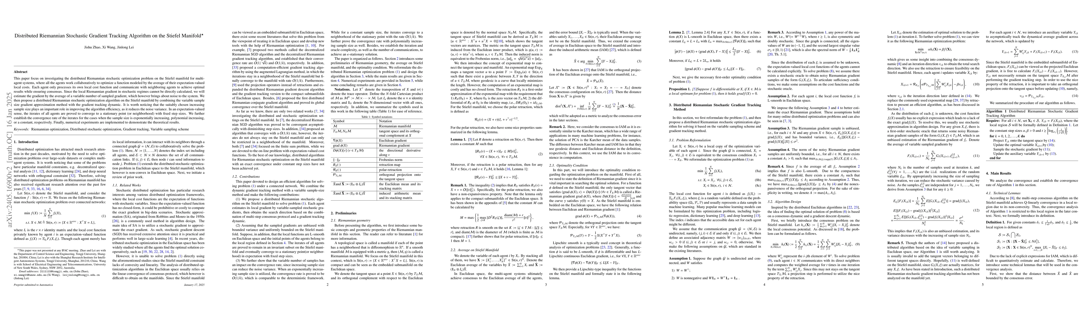 Thumbnail for Distributed Riemannian Stochastic Gradient Tracking Algorithm on the
  Stiefel Manifold