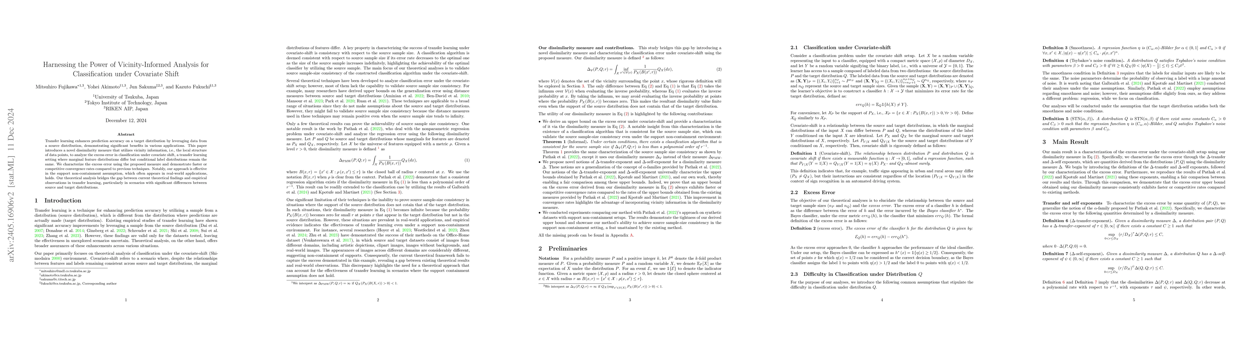 Thumbnail for Harnessing the Power of Vicinity-Informed Analysis for Classification
  under Covariate Shift