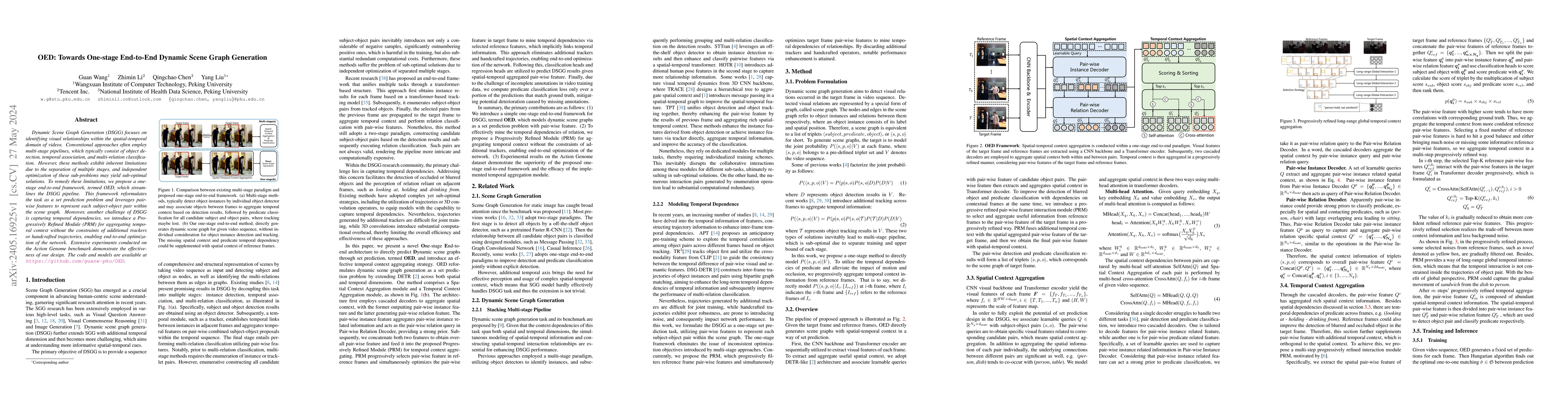 Thumbnail for OED: Towards One-stage End-to-End Dynamic Scene Graph Generation