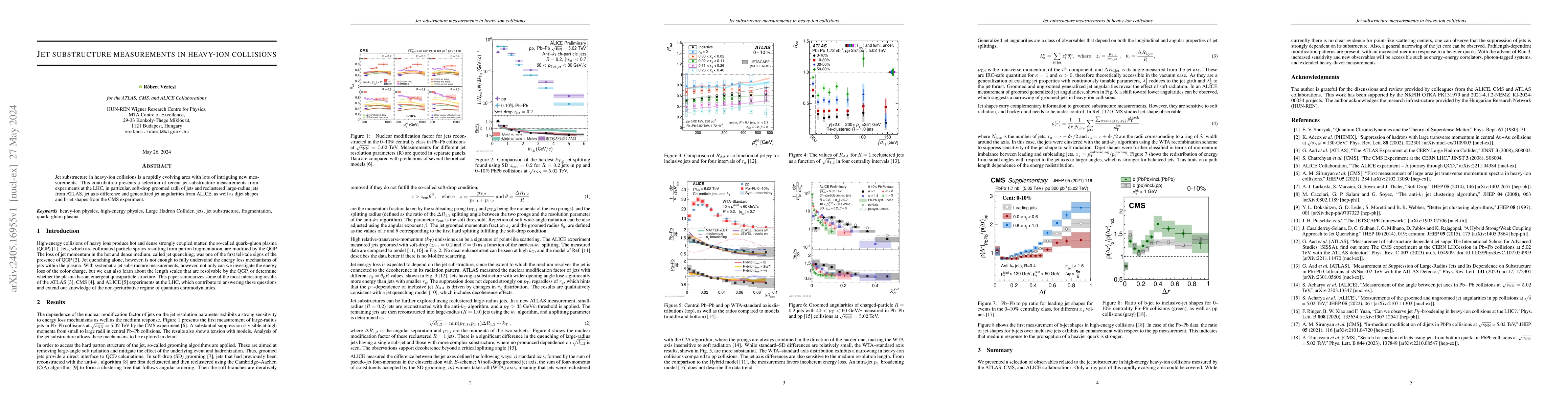Thumbnail for Jet substructure measurements in heavy-ion collisions