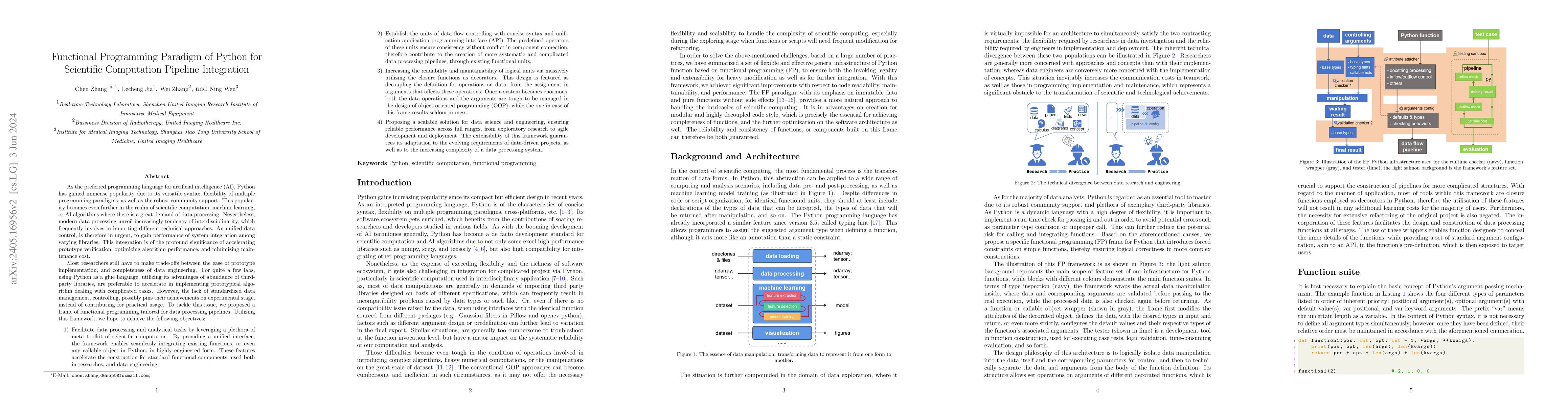 Thumbnail for Functional Programming Paradigm of Python for Scientific Computation
  Pipeline Integration