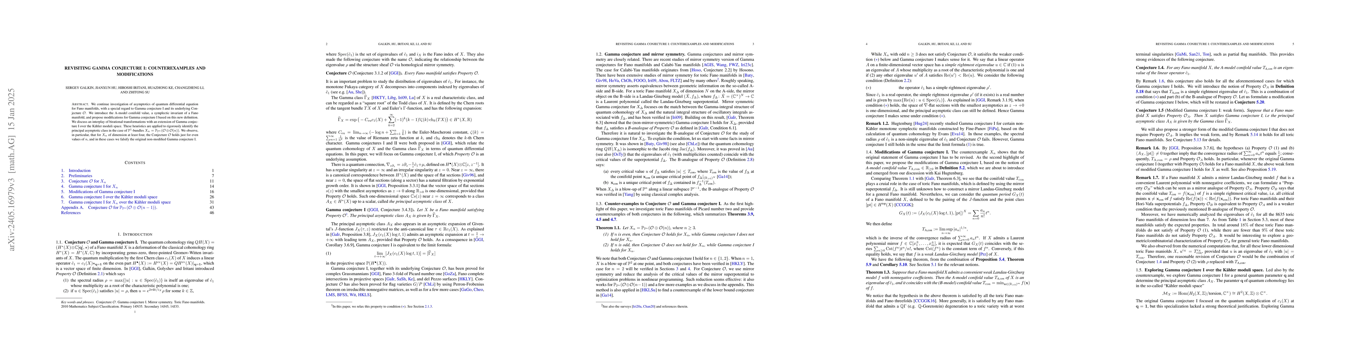 Thumbnail for Counter-examples to Gamma conjecture I