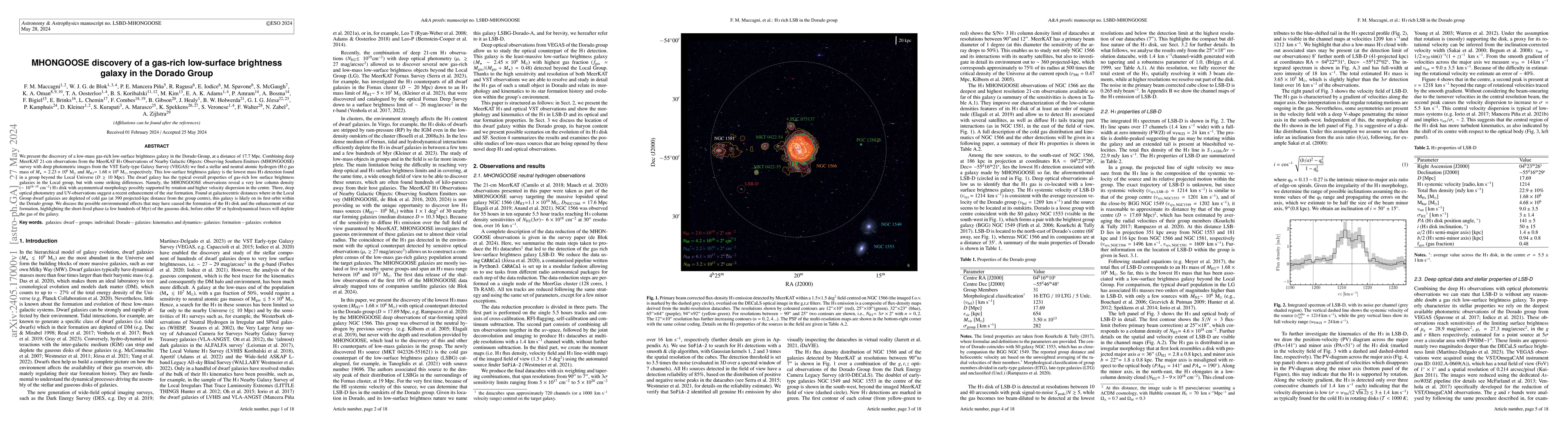 Thumbnail for MHONGOOSE discovery of a gas-rich low-surface brightness galaxy in the
  Dorado Group