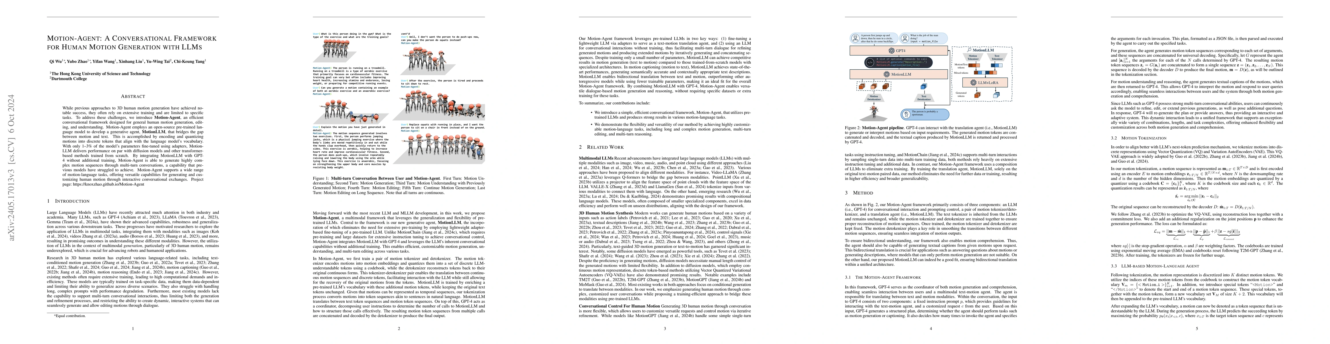 Thumbnail for MotionLLM: Multimodal Motion-Language Learning with Large Language
  Models