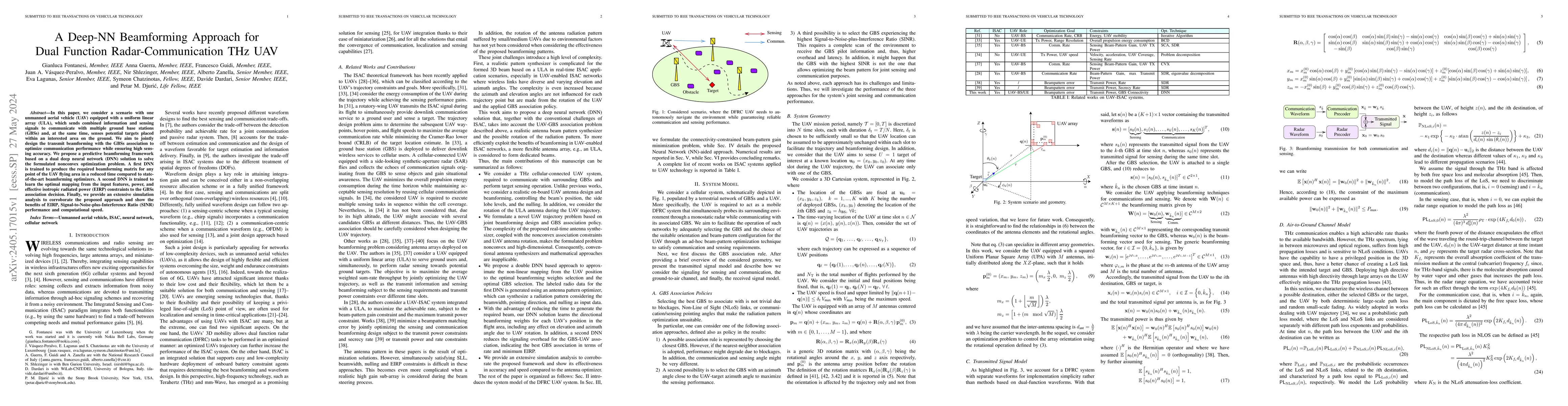 Thumbnail for A Deep-NN Beamforming Approach for Dual Function Radar-Communication THz
  UAV