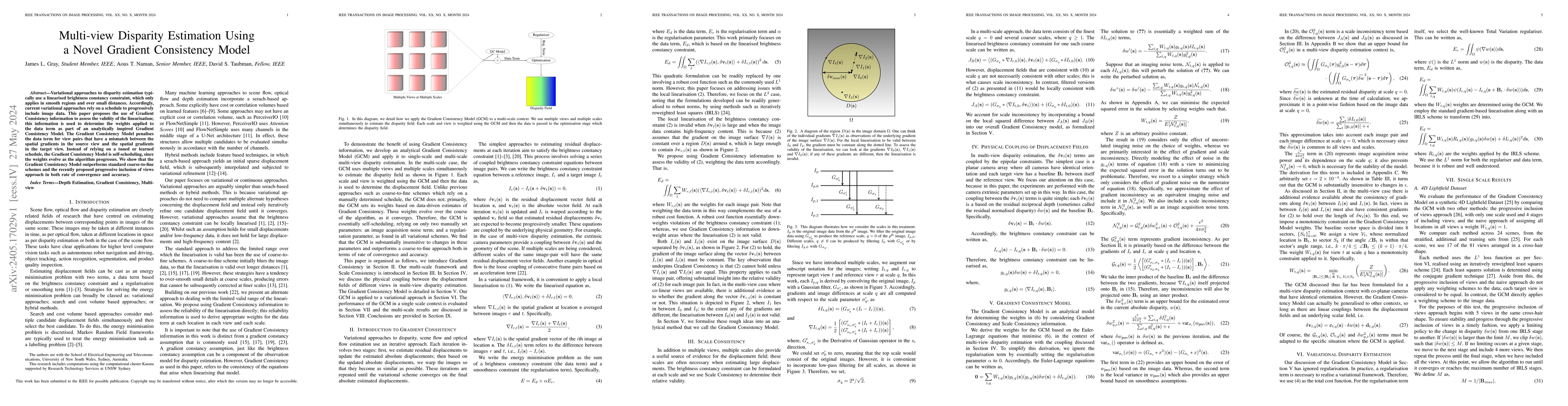 Thumbnail for Multi-view Disparity Estimation Using a Novel Gradient Consistency Model