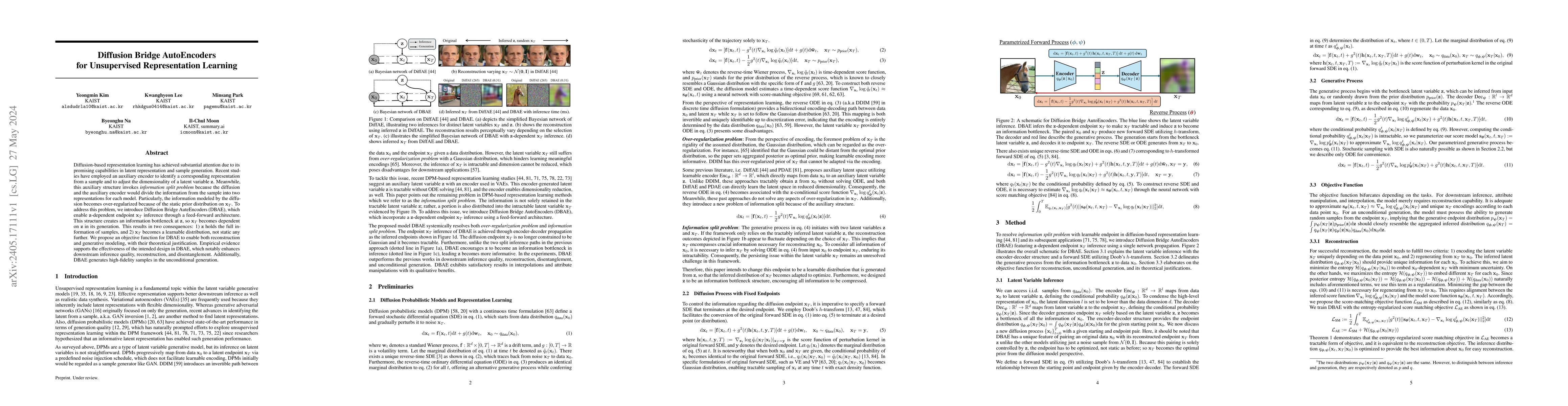 Thumbnail for Diffusion Bridge AutoEncoders for Unsupervised Representation Learning