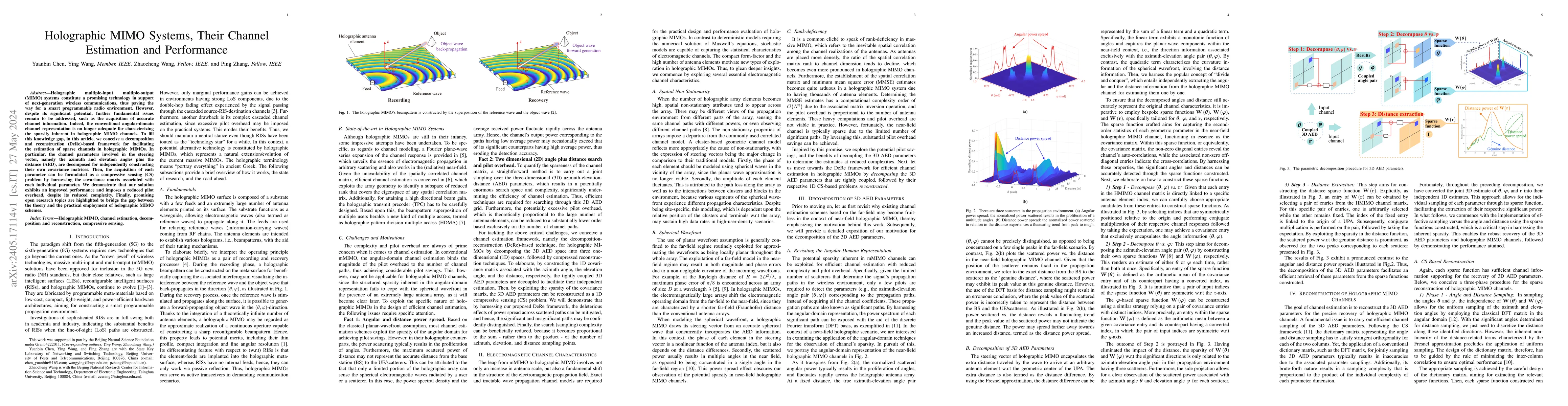 Thumbnail for Holographic MIMO Systems, Their Channel Estimation and Performance