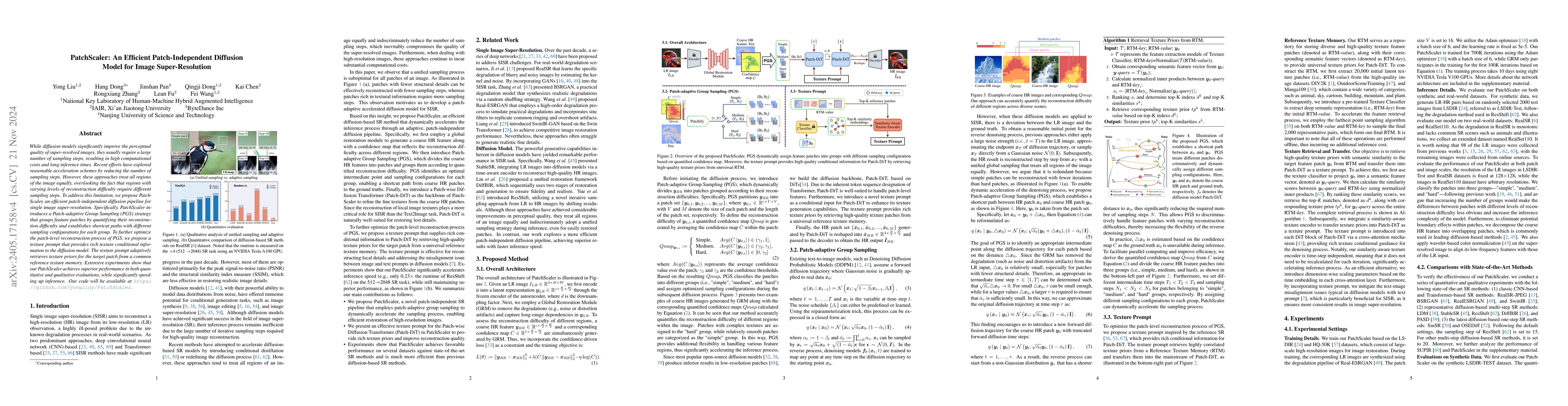 Thumbnail for PatchScaler: An Efficient Patch-Independent Diffusion Model for
  Super-Resolution
