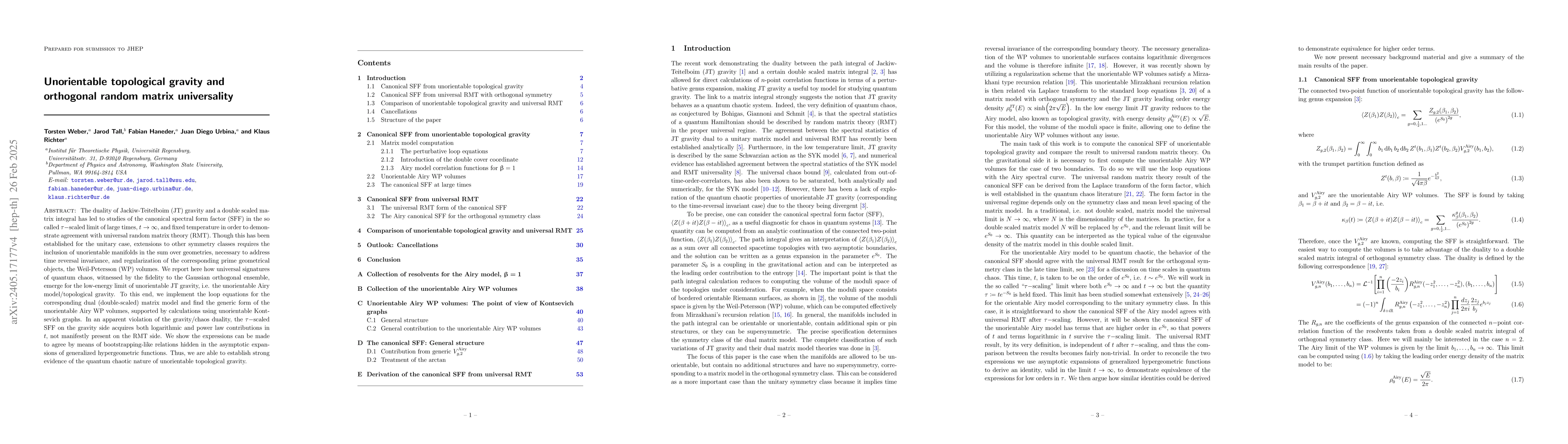Thumbnail for Unorientable topological gravity and orthogonal random matrix
  universality