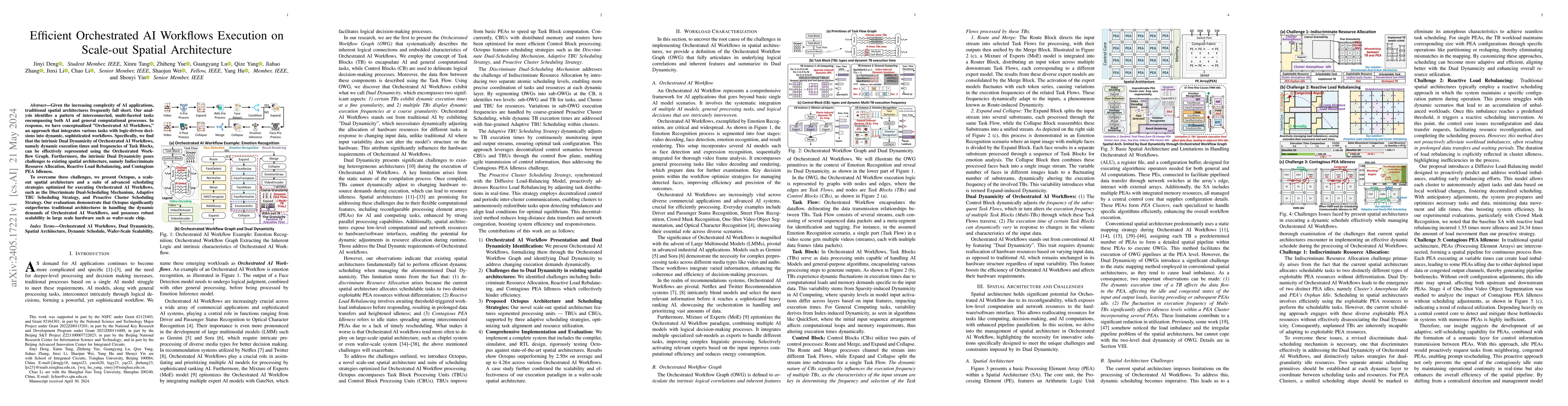 Thumbnail for Efficient Orchestrated AI Workflows Execution on Scale-out Spatial
  Architecture
