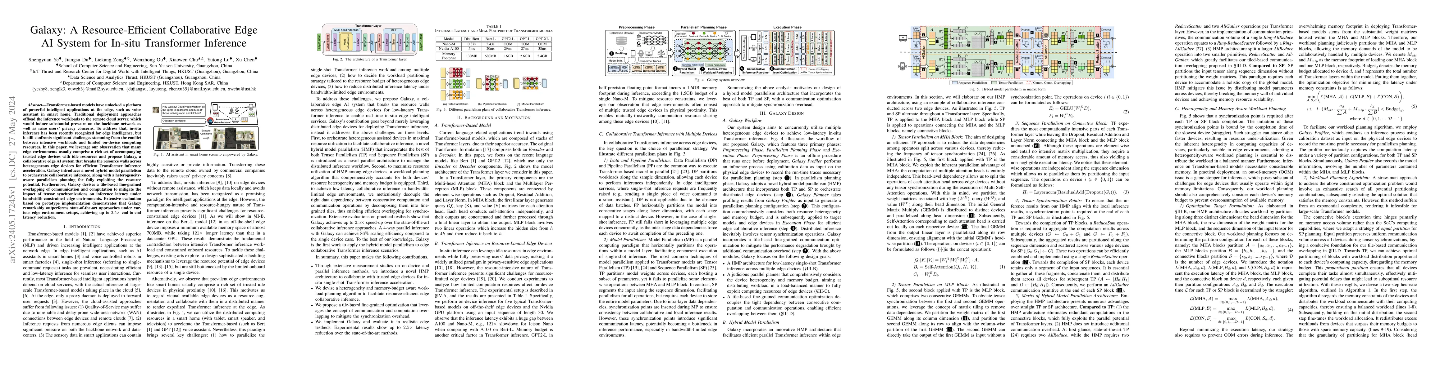 Thumbnail for Galaxy: A Resource-Efficient Collaborative Edge AI System for In-situ
  Transformer Inference