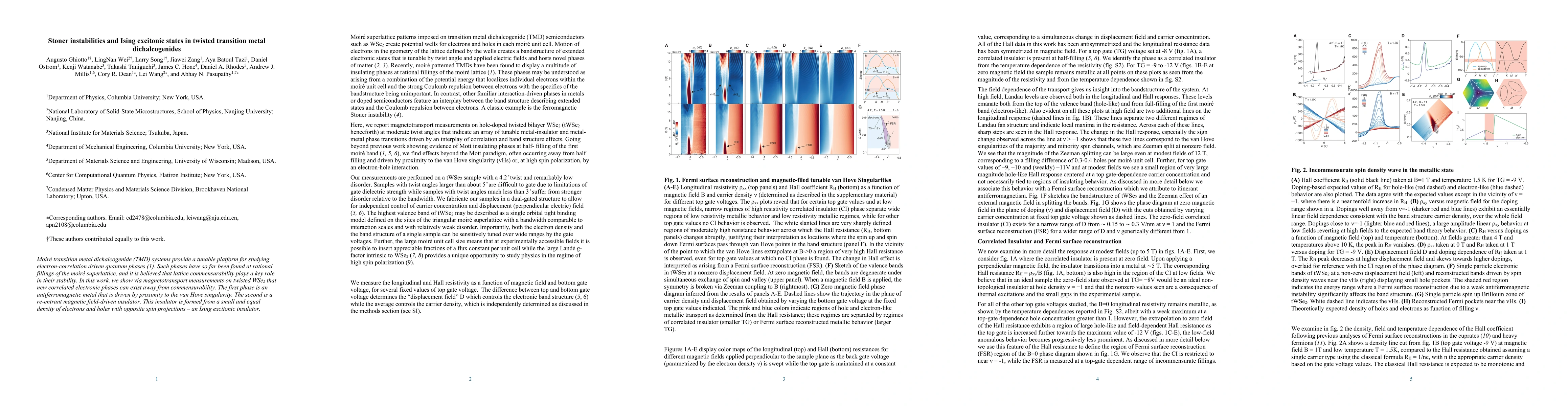 Thumbnail for Stoner instabilities and Ising excitonic states in twisted transition
  metal dichalcogenides