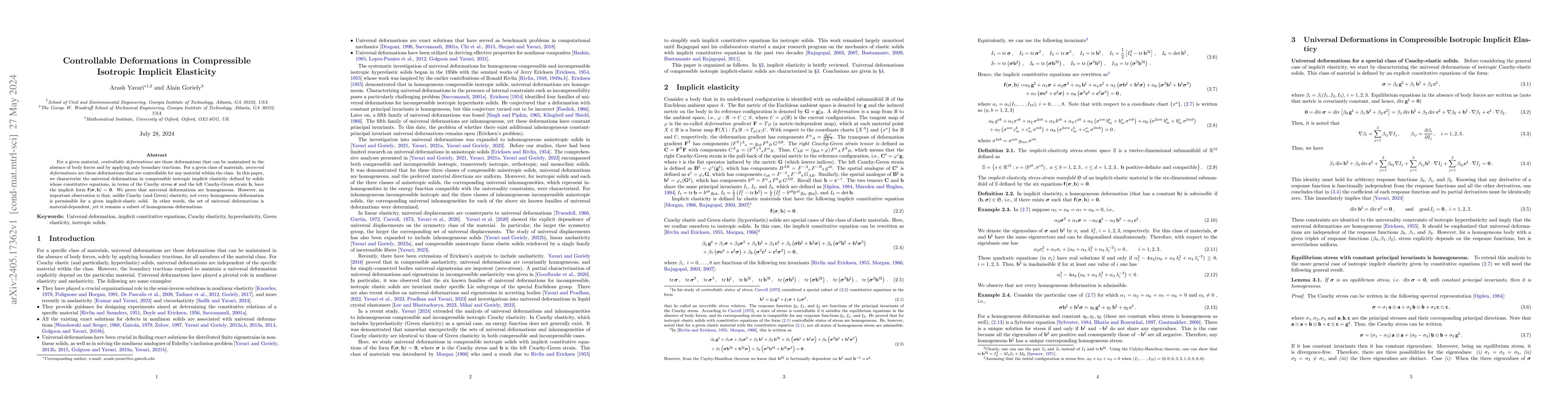 Thumbnail for Controllable Deformations in Compressible Isotropic Implicit Elasticity