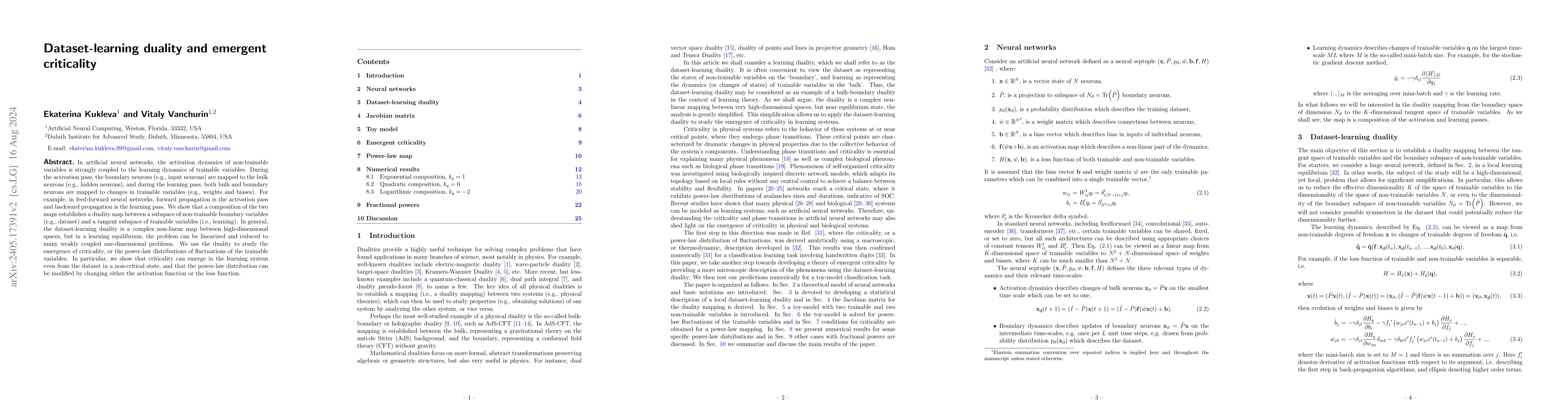 Thumbnail for Dataset-learning duality and emergent criticality