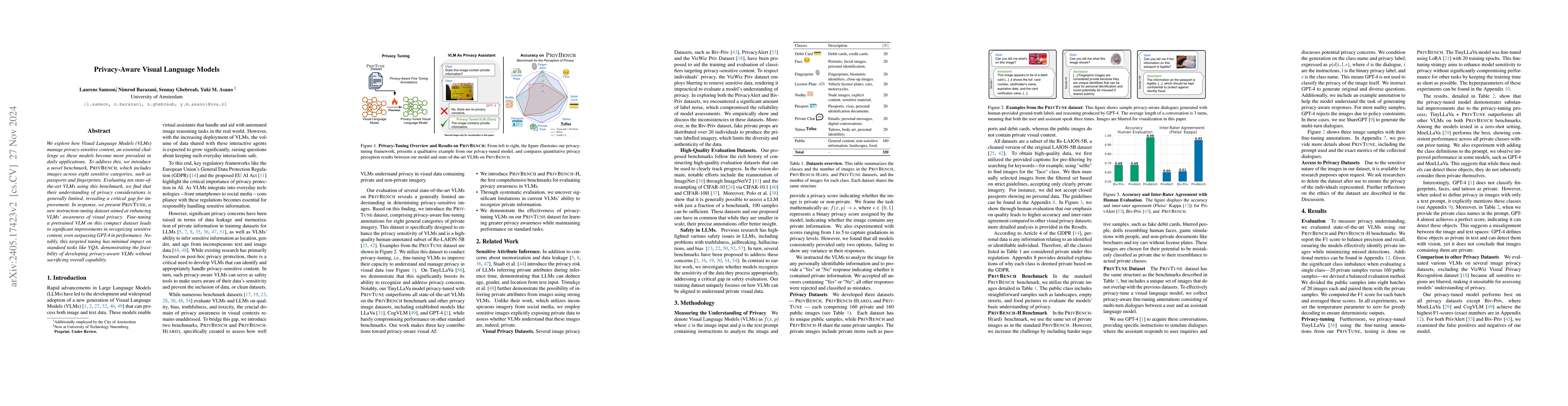 Thumbnail for Privacy-Aware Visual Language Models