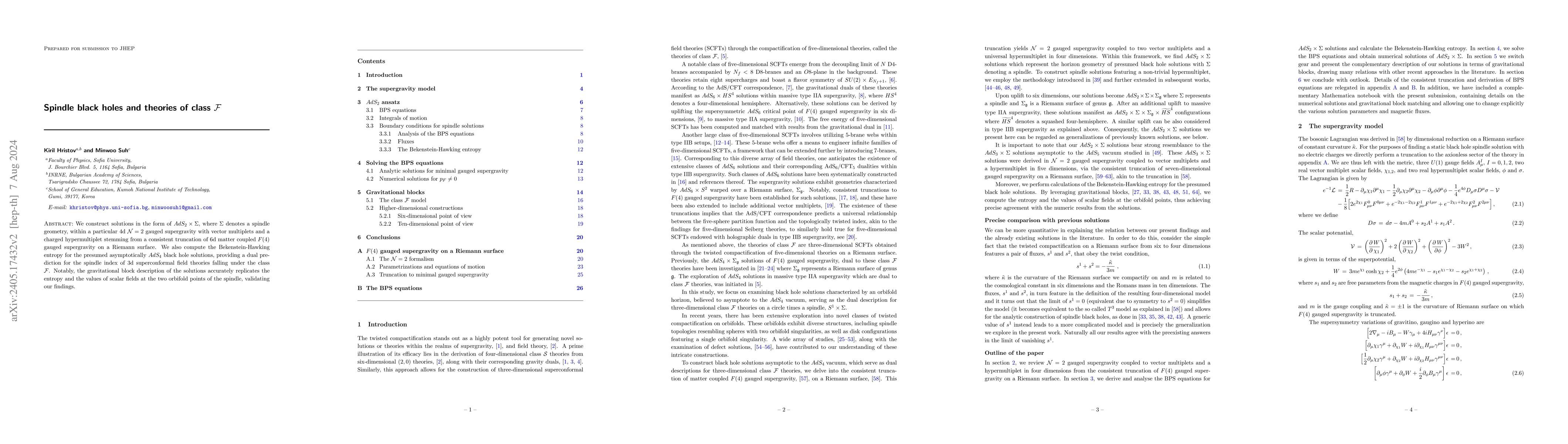 Thumbnail for Spindle black holes and theories of class $\mathcal{F}$