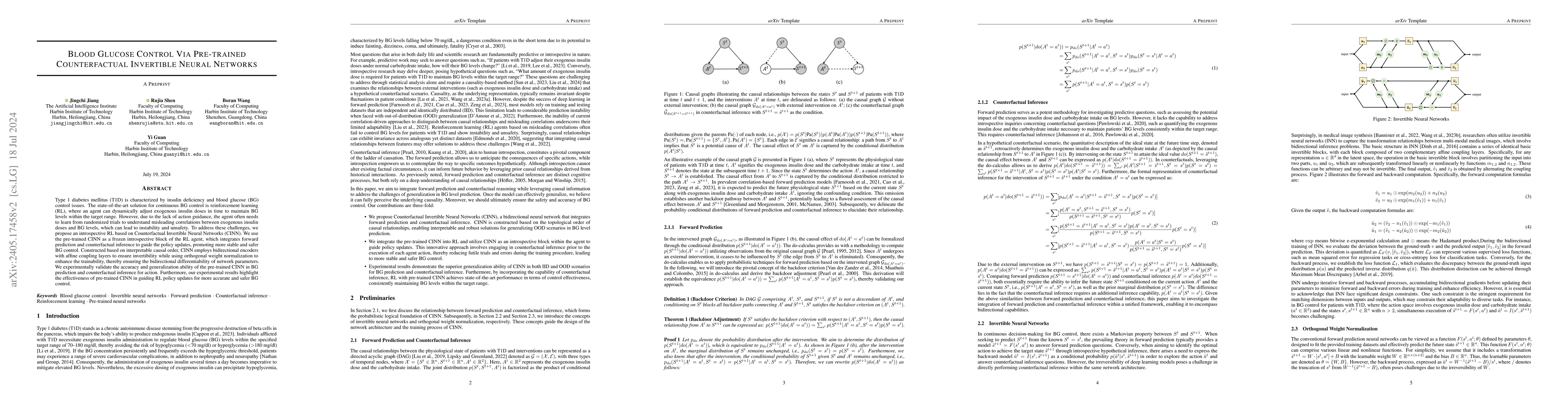 Thumbnail for Blood Glucose Control Via Pre-trained Counterfactual Invertible Neural
  Networks