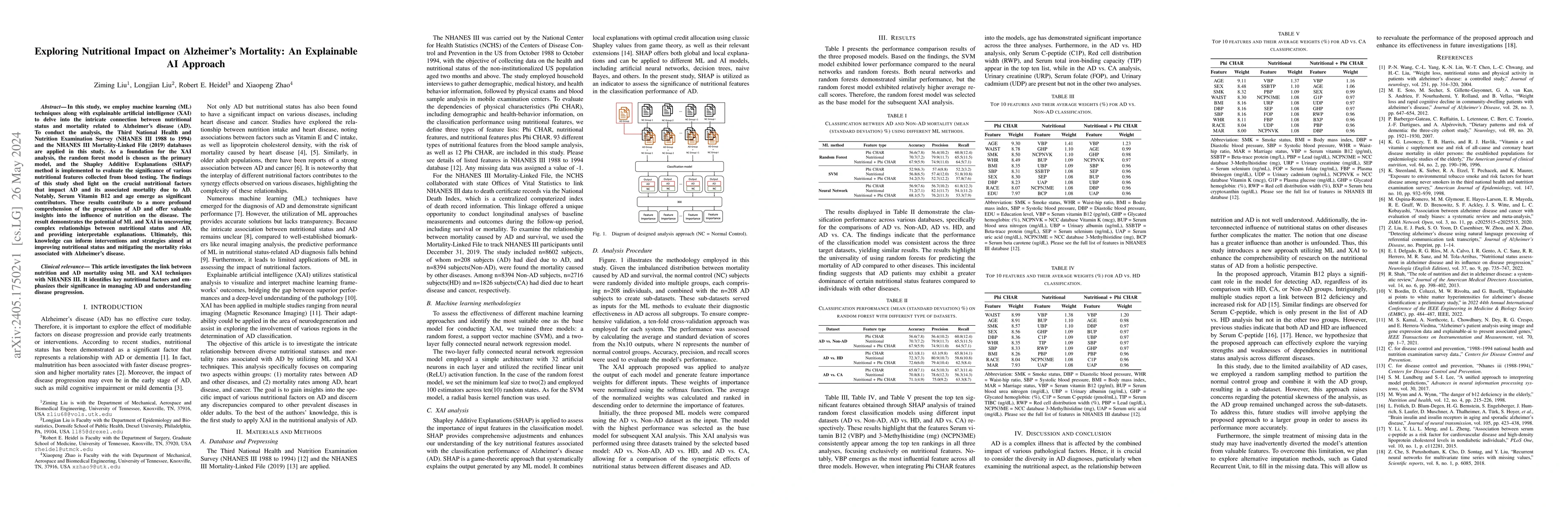 Thumbnail for Exploring Nutritional Impact on Alzheimer's Mortality: An Explainable AI
  Approach