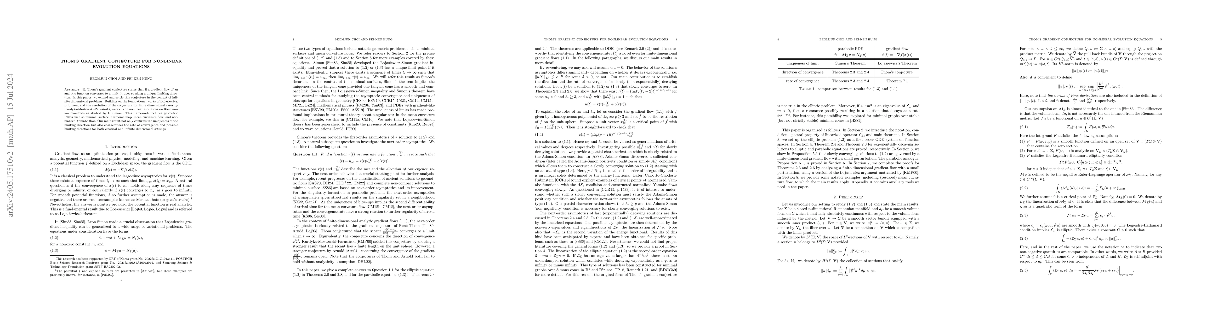 Thumbnail for Thom's gradient conjecture for nonlinear evolution equations