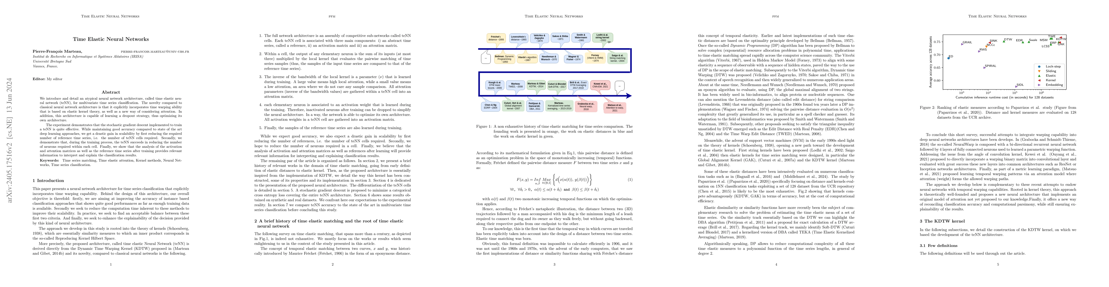 Thumbnail for Time Elastic Neural Networks