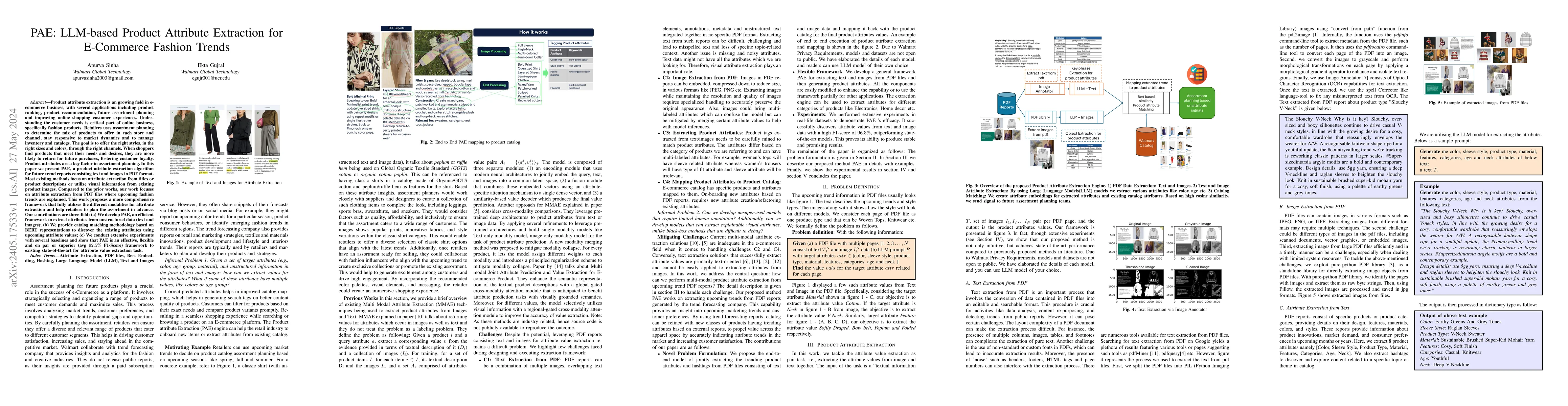 Thumbnail for PAE: LLM-based Product Attribute Extraction for E-Commerce Fashion
  Trends
