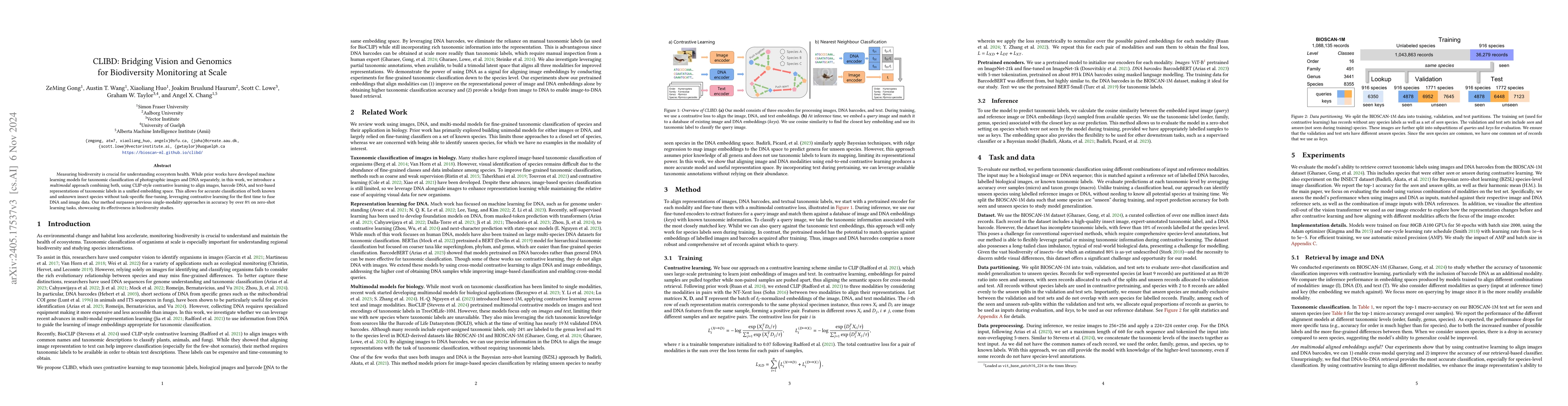 Thumbnail for BIOSCAN-CLIP: Bridging Vision and Genomics for Biodiversity Monitoring
  at Scale