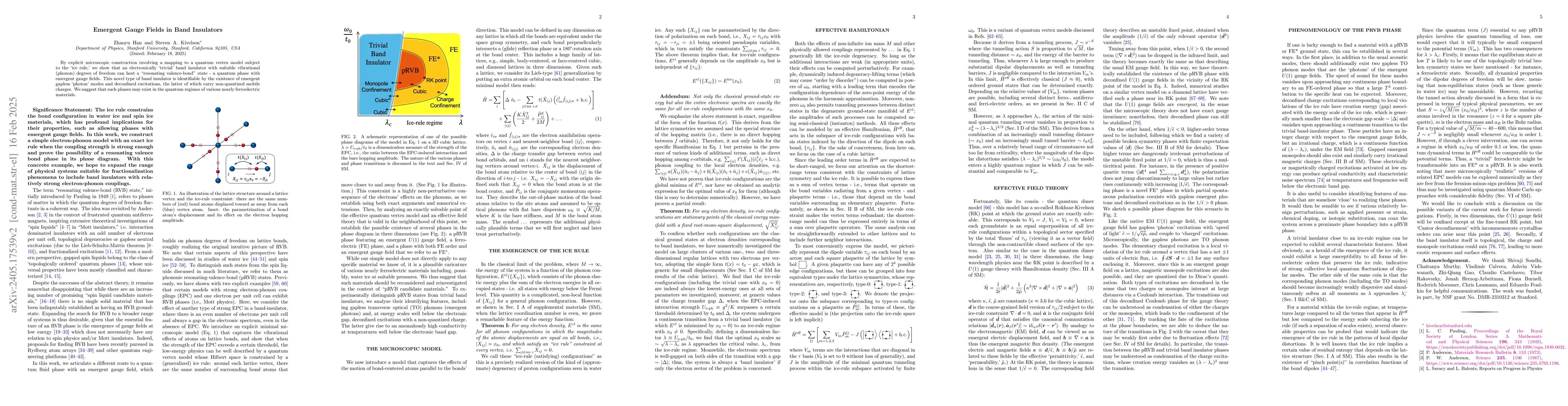 Thumbnail for Emergent Gauge Fields in Band Insulators