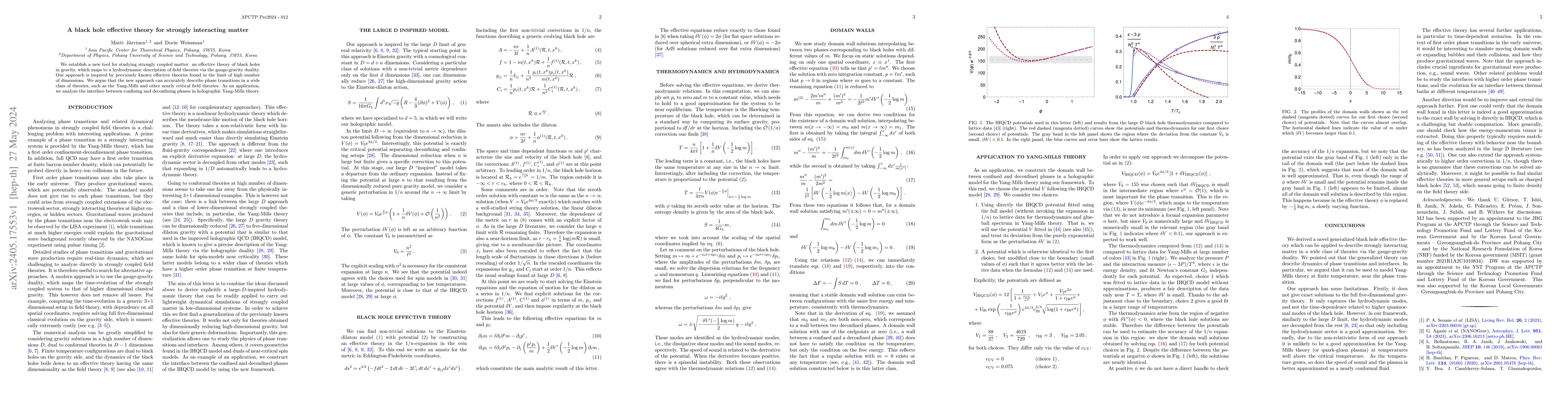 Thumbnail for A black hole effective theory for strongly interacting matter