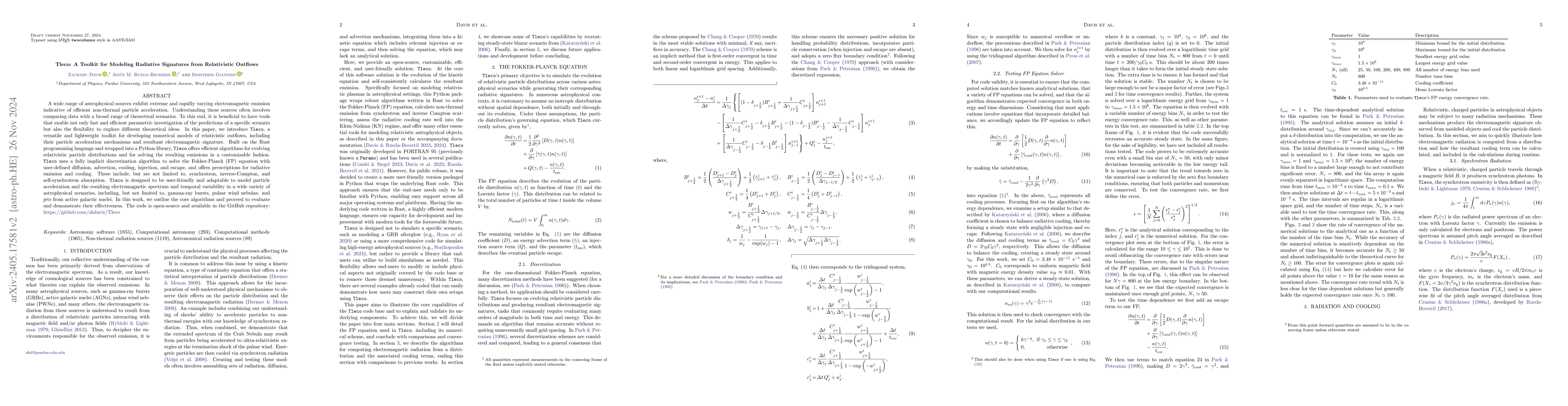 Thumbnail for Tleco: A Toolkit for Modeling Radiative Signatures from Relativistic
  Outflows