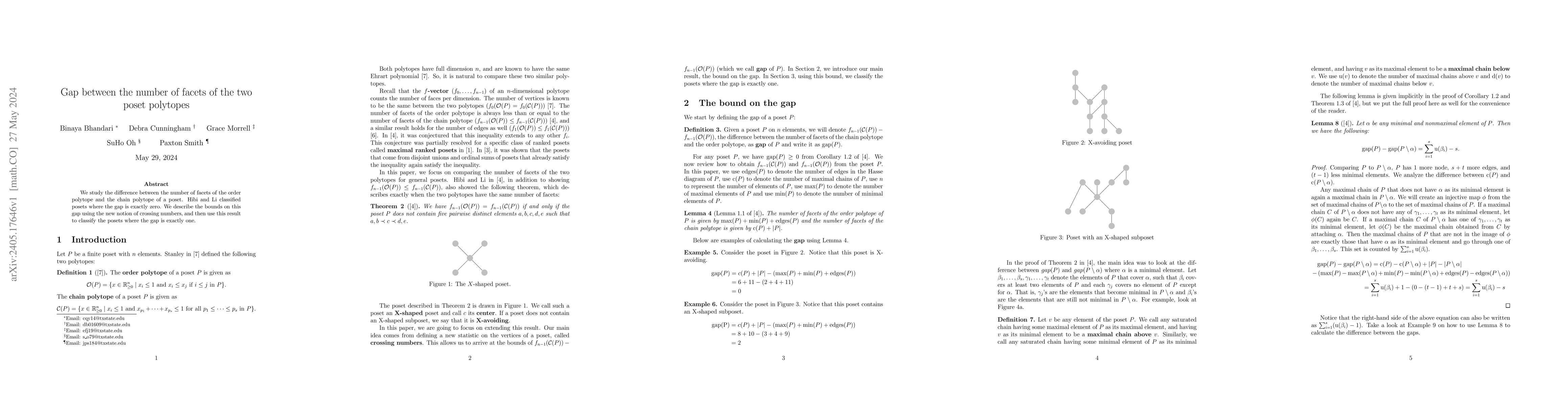 Thumbnail for Gap between the number of facets of the two poset polytopes