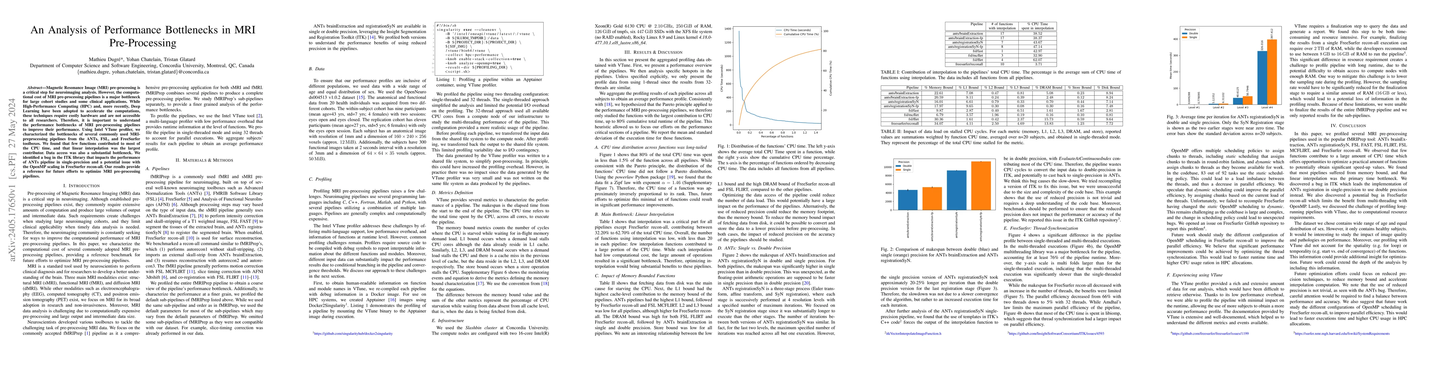 Thumbnail for An Analysis of Performance Bottlenecks in MRI Pre-Processing