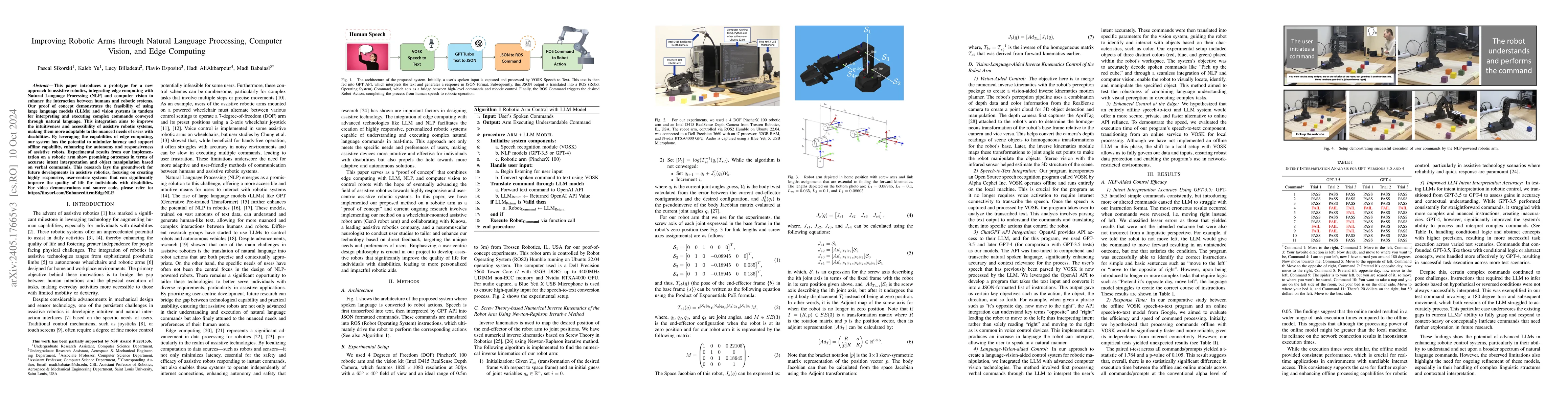 Thumbnail for Enhanced Robot Arm at the Edge with NLP and Vision Systems