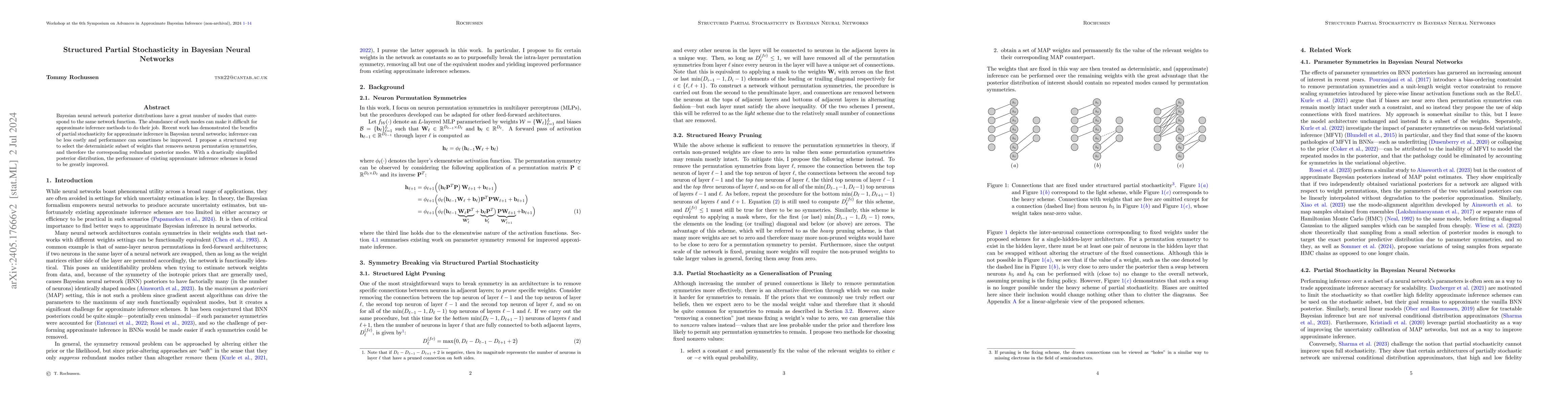 Thumbnail for Structured Partial Stochasticity in Bayesian Neural Networks