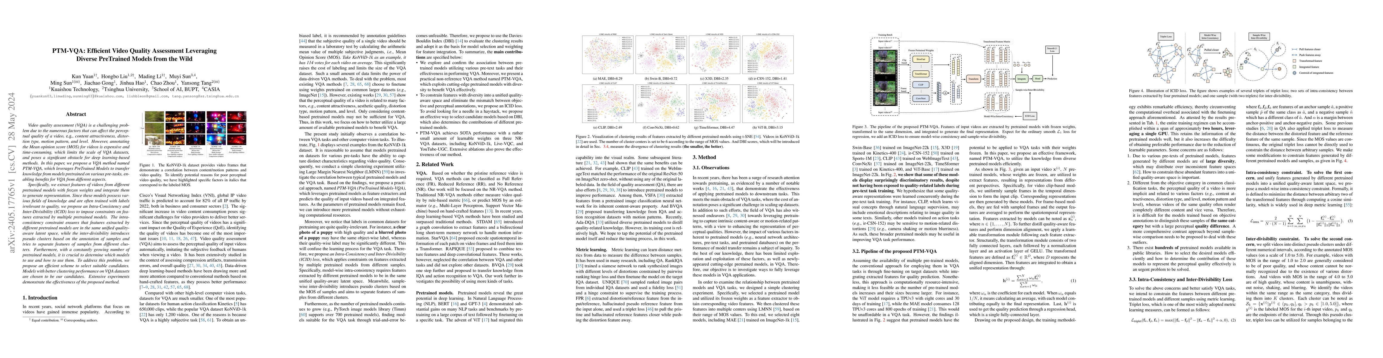 Thumbnail for PTM-VQA: Efficient Video Quality Assessment Leveraging Diverse
  PreTrained Models from the Wild