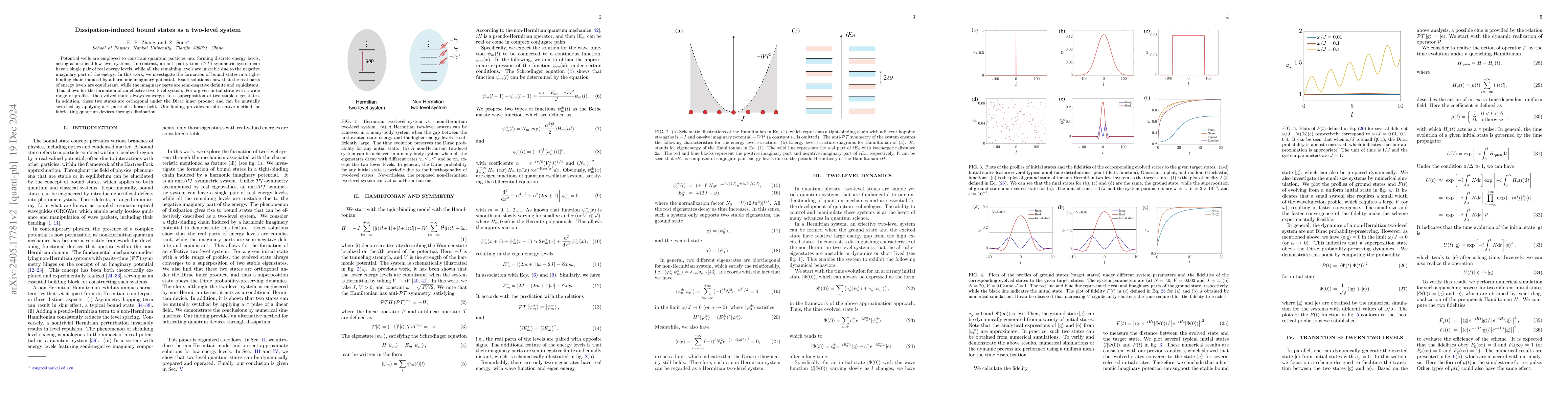 Thumbnail for Dissipation-induced bound states as a two-level system