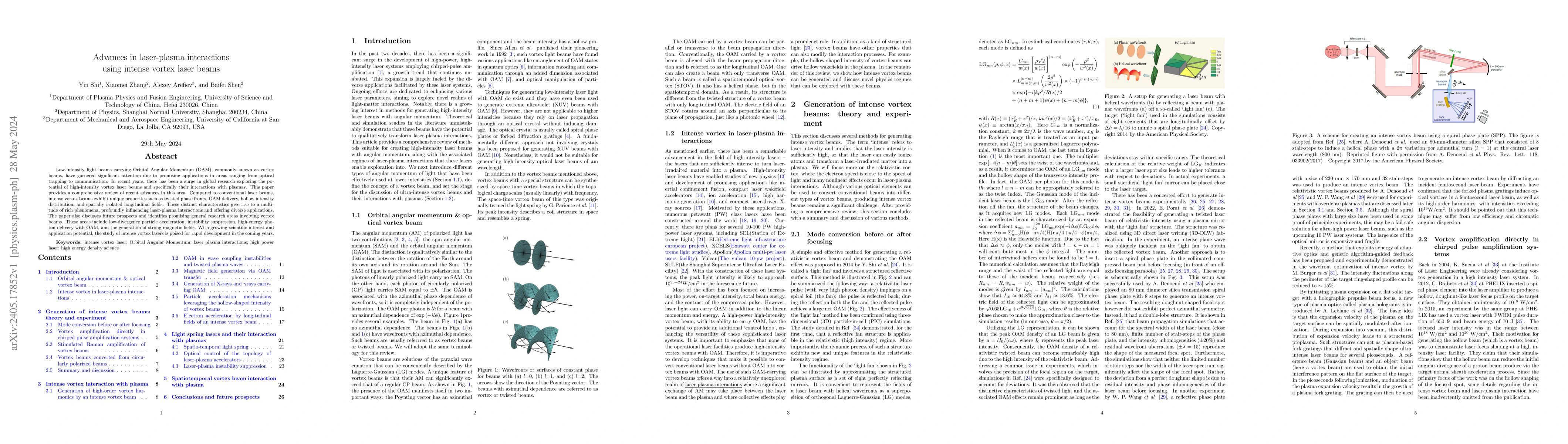 Thumbnail for Advances in laser-plasma interactions using intense vortex laser beams