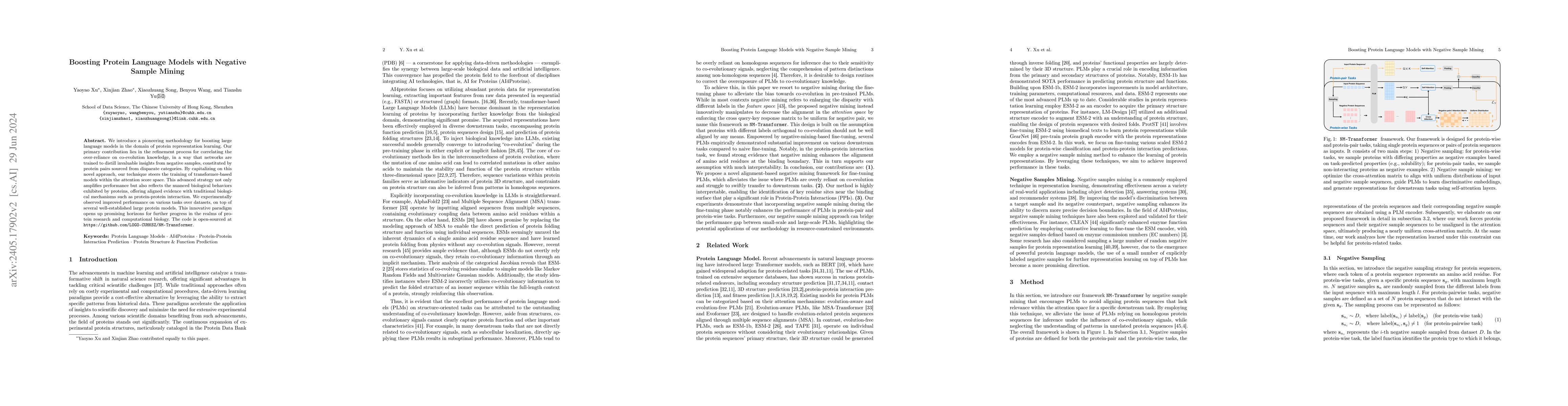 Thumbnail for Boosting Protein Language Models with Negative Sample Mining