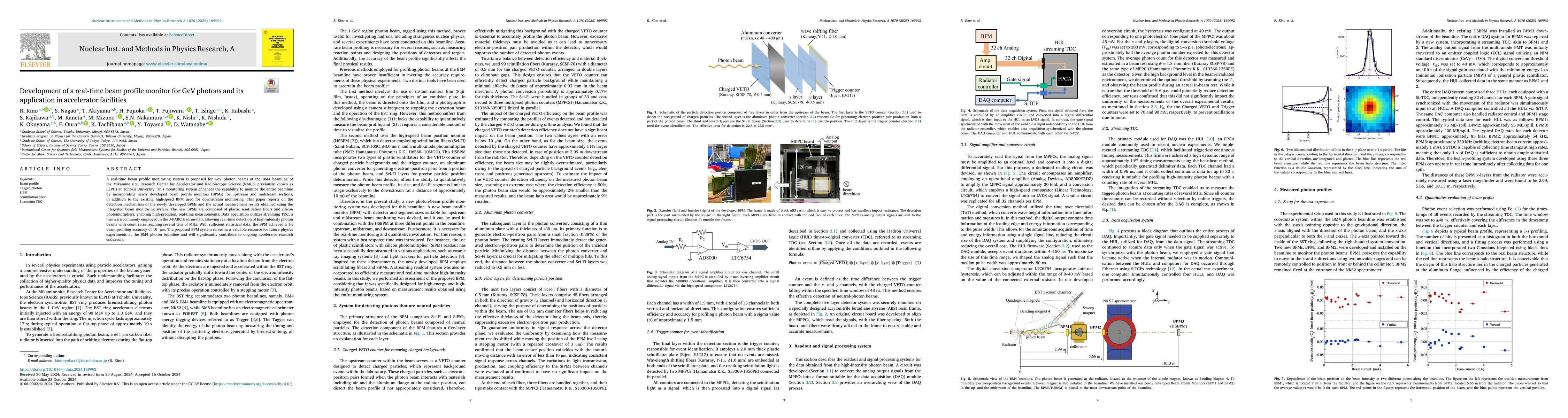 Thumbnail for A beam profile monitor for GeV photon with high spatial resolution and
  fast readout capability